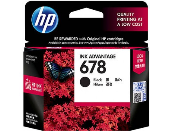 HP Cartridge 678 - Hitam