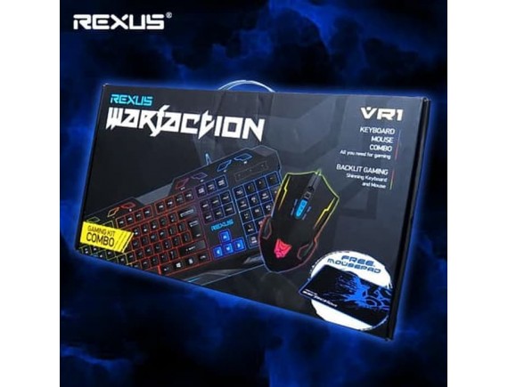 REXUS Keyboard Mouse gaming VR1F Warfaction