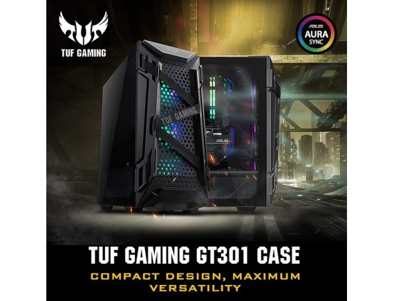 Asus TUF Gaming GT301 - Tempered Glass Mid-Tower Gaming Case