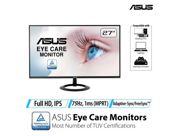 Asus VZ27EHE 27' IPS Panel 75 Hz 1 ms Full HD Eye Care