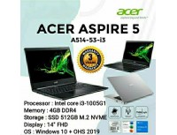 ACER A514 I3-1005G1 4GB DDR4/512GB SSD/NO DVD-RW/14 FHD WIN10 HOME+OHS