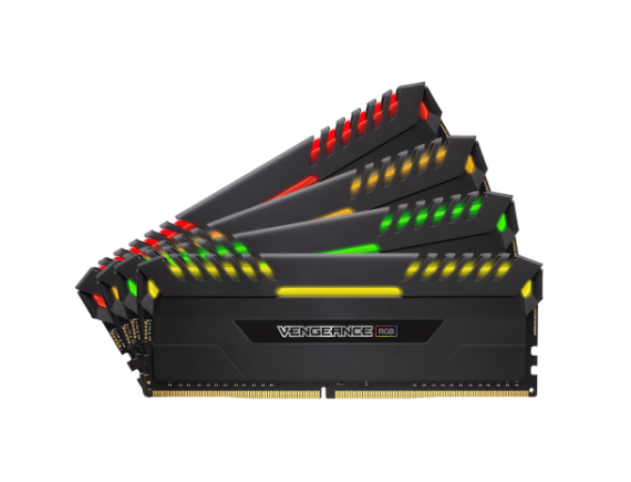 Corsair Vengeance RGB 32GB (4x8GB) DDR4 3600MHz C18 Desktop Memory 