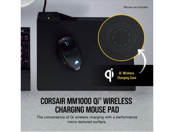 Corsair MM1000 Qi Wireless Charging Mouse Pad