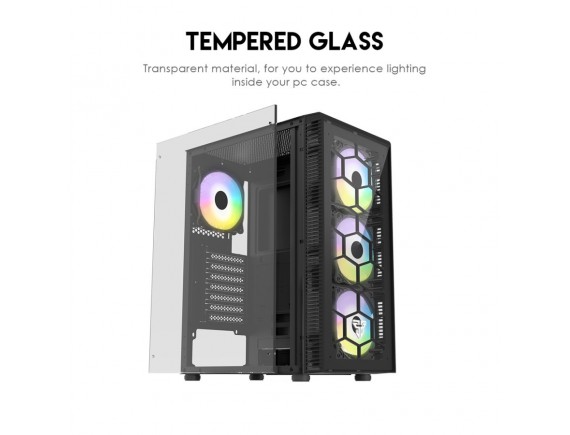 Fantech HEXA CG73 Tempered Glass Casing