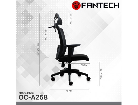 Fantech Office Chair OC-A258 Kursi Kantor OCA258