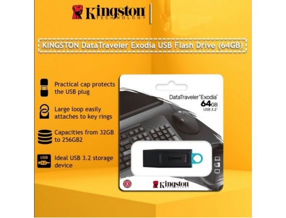 Kingston Flash Drive DataTraveler Exodia 64GB USB3.2