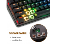 Tecware Phantom 87 Key RGB led Outemu Brown Switch Mechanical Keyboard
