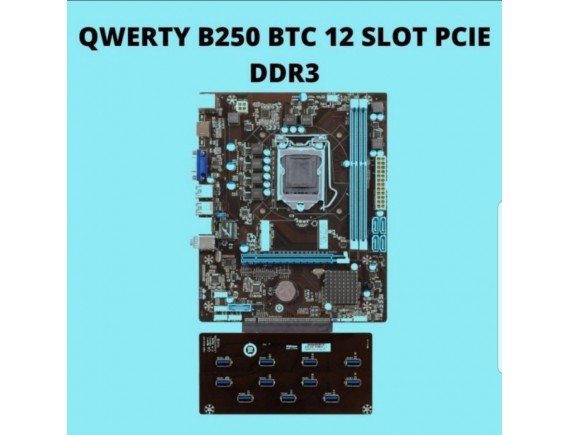 Mainboard Qwerty BTC 12 slot PCIE (DDR3)