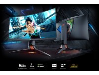 ASUS PG27VQ CURVED GAMING New 27Inch DPHDMI-NVIDIA G-SYNC-Aura Sync Technology-IPS panel-165 Hz