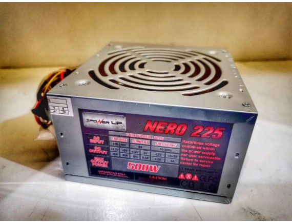 Power Supply Power UP Nero 225 Cool Silent 500W