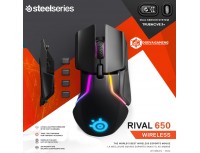 SteelSeries Rival 650 Wireless Black with TrueMove3+ Dual sensor