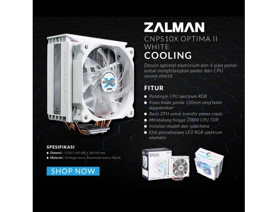 CPU Cooler Zalman CNPS10X Optima II White - Spectrum RGB LED