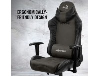 Aerocool Knight - Aerosuede Gaming Chair - Iron Black