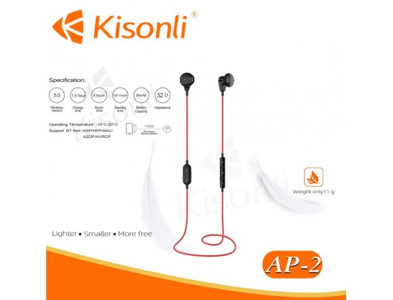 Kisonli AP-2 Earphone Bluetooth Wireless