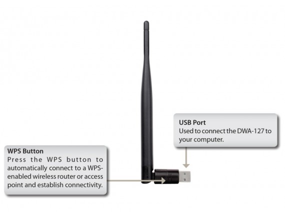 D-LINK DWA-127 Networking Wireless Adapter