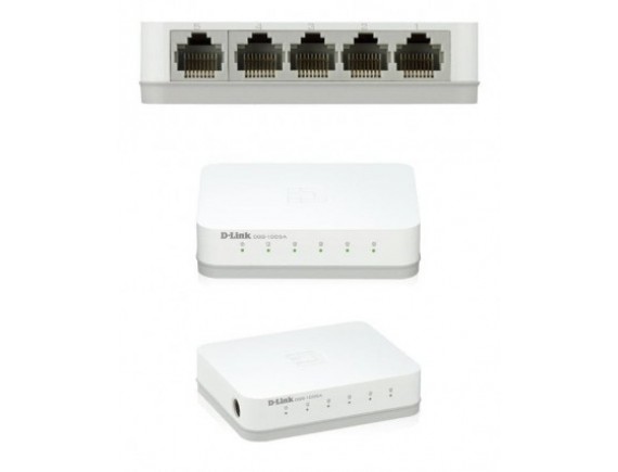 D-link Switch 5 port Gigabit DGS-1005C 10/100/1000 Mbps