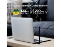 AC600 High Gain Wireless Dual Band USB Adapter Archer T2U Plus